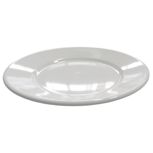 Assiette à Pain Rond en Mélamine Blanc Ø 15