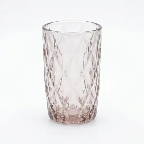 Verre à Eau Decore en Diamant Rouge Clair
