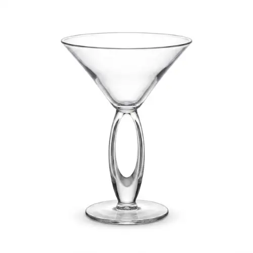 Verre à Cockteil 2 Pieds en Poly Clair