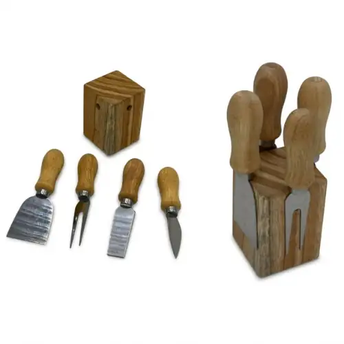 Couteau Coupe Fromage 4 Pieces avec Sup