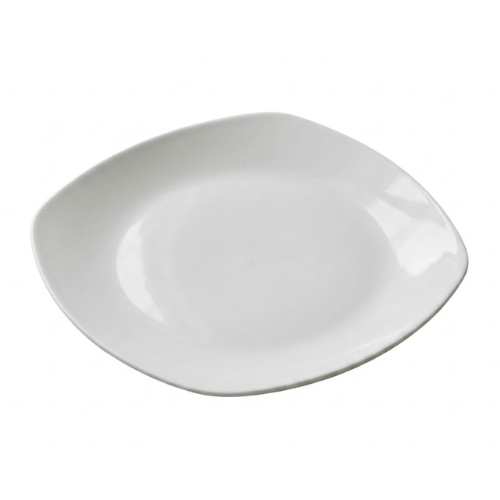 Assiette Carre en Porcelaine Blanc Ø 27 cm
