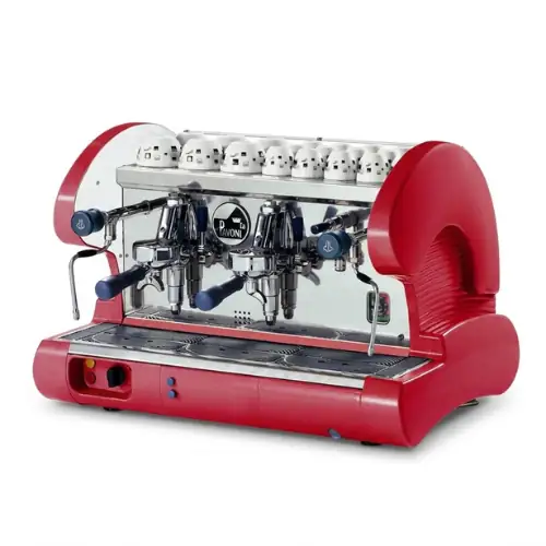 Machine à Café 2 Groupes Semi-automatique Rouge Pavoni