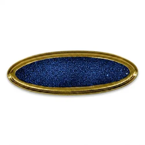 Assiette à Poisson en Porcelaine Bleue/fil