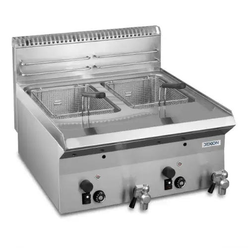 Friteuse Gaz Double 8+8 l à Poser 600×650×2 Dexion