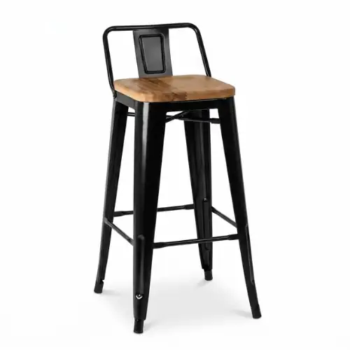Tabouret Industriel Métallique avec Dosse