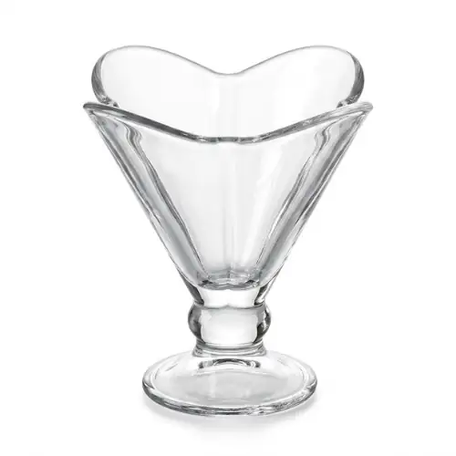 Coupe à Glace Fleur en Verre Paquet de 6