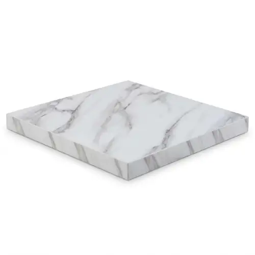 Dessus de Table Effet Marbre Melamine 60