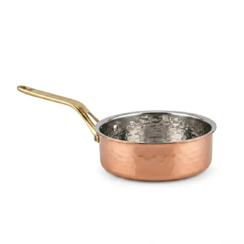 Casserole en Cuivre Interieur Inox Ø 17