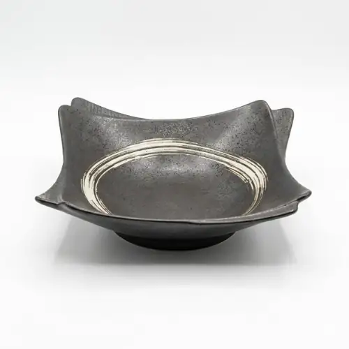 Assiette Asiatique Creuse Carre 24×24cm