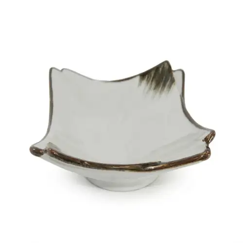 Assiette Asiatique Carre Creuse Blanc 20×2
