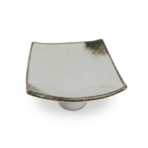 Assiette Asiatique Carre Creuse Blanc 21