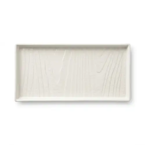 Assiette Asiatique Carre en Porcelaine Ø 34