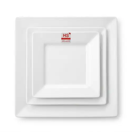 Assiette Carre en Mélamine Luxe Ø 20x20x2