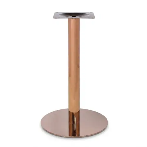 Pied Rond Tige et Base Rose Gold