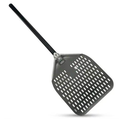 Pelle à Pizza en Inox Manche en Alu Noir 30×