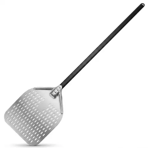 Pelle à Pizza en Inox Manche en Alu Noir 30×
