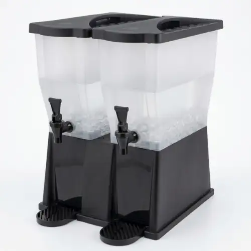 Distributeur à Jus en Poly 2 Bacs Neutre 22