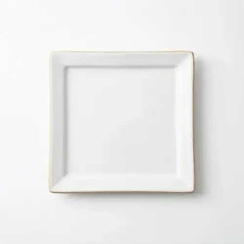Assiette Carre D18.5×1.5 cm en Porcelaine