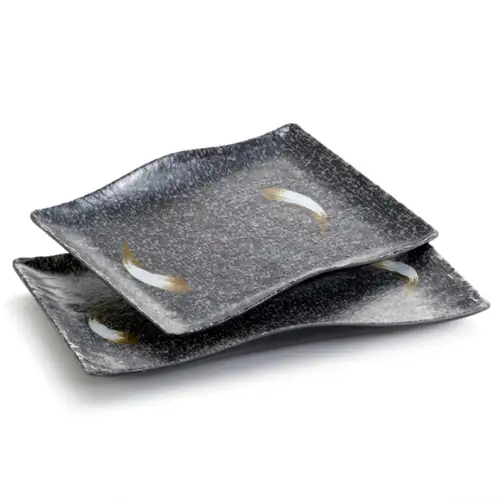 Assiette Carre Galaxy en Mélamine 32×21×3.6