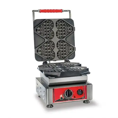 Gaufrier Électrique Forme Coeur 4 Pieces GMG