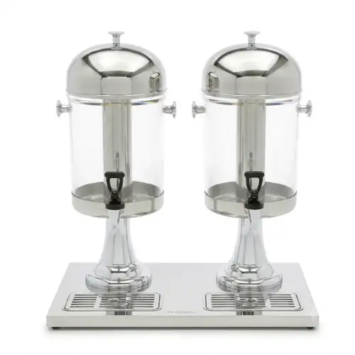 Distributeur à Jus Neutre 2 Bac Cylindriqu