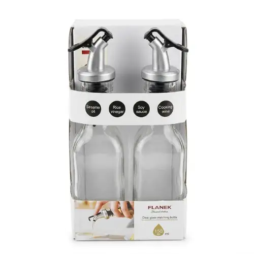 Huiliere en Verre 2 Bouteilles de 150 ml
