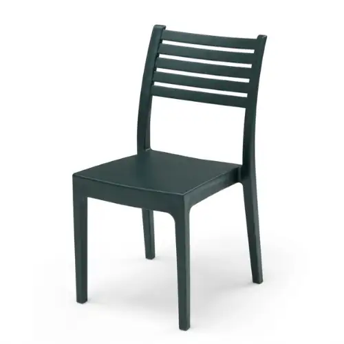 Chaise Olimpia sans Accoudoir Noir Areta