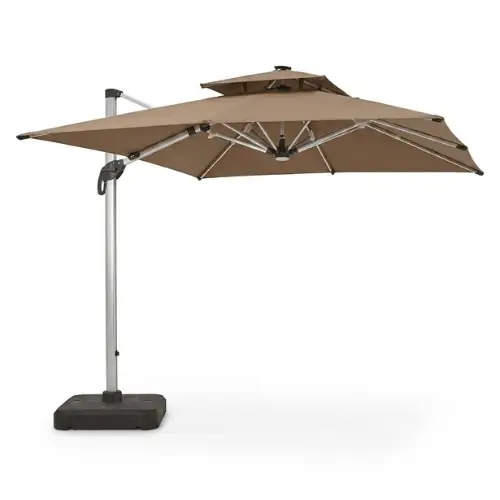 Parasole Alu 3m×3m avec Eclairage LED +