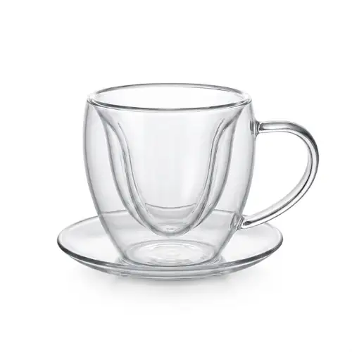 Tasse à Café en Verre Double 80 ml Paquet