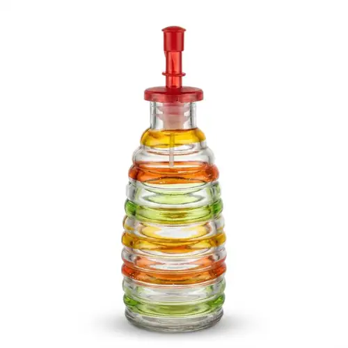 Huilier en Verre Bouchon Rouge