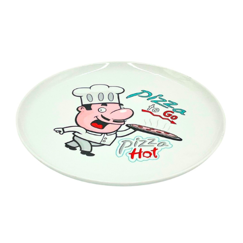 Assiette à Pizza en Porcelaine Ø 27 cm