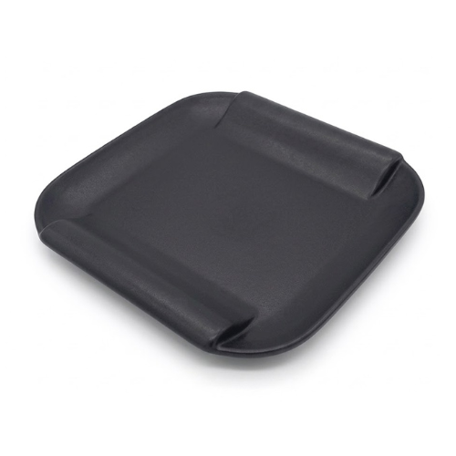 Assiette Carre en Mélamine Noir Ø 31×31×3/6