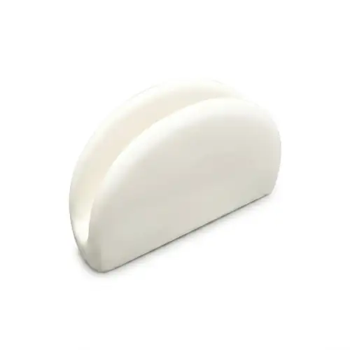 Porte Serviettes en Porcelaine Blanc Ø 13