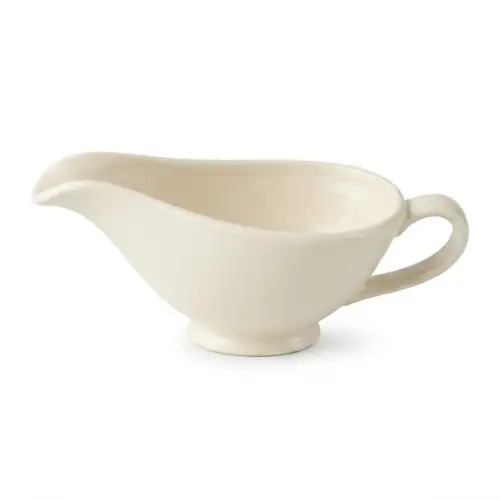 Sauciere en Porcelaine Blanc