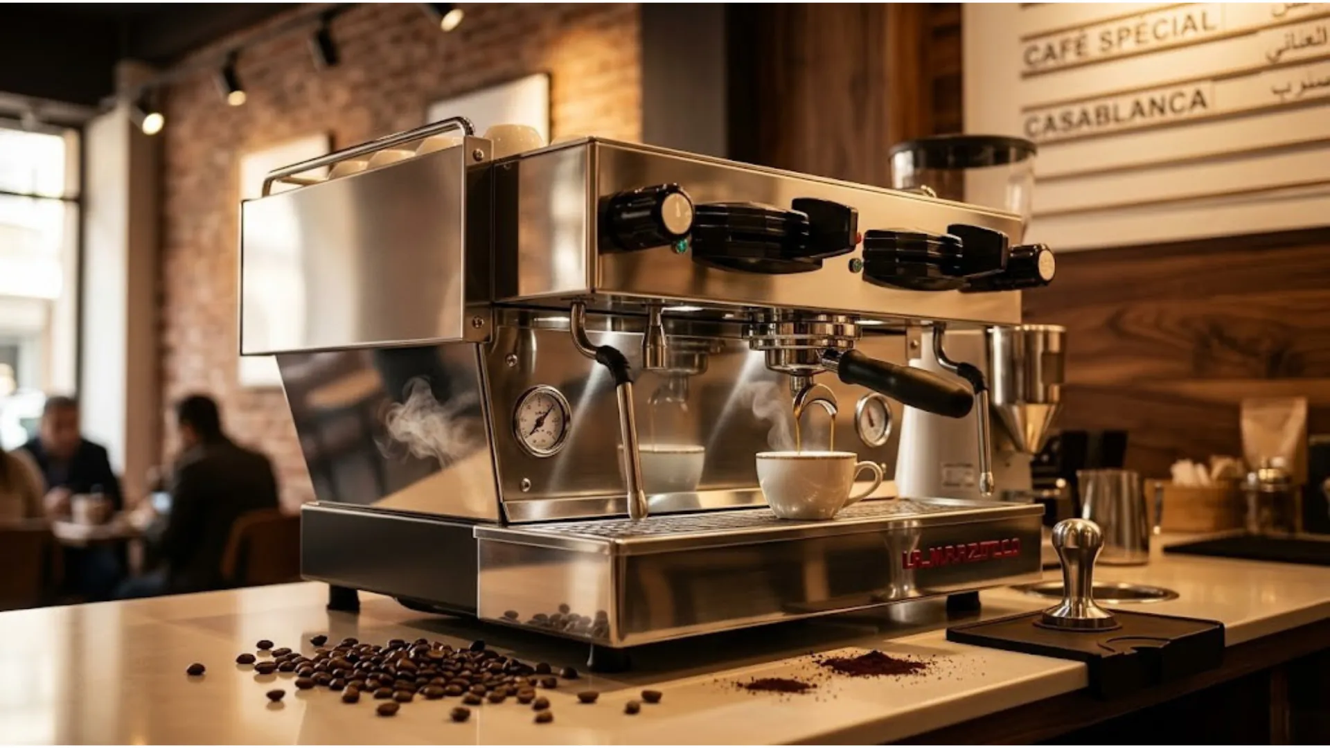 Machine à café professionnelle Pavoni pour café et snack au Maroc